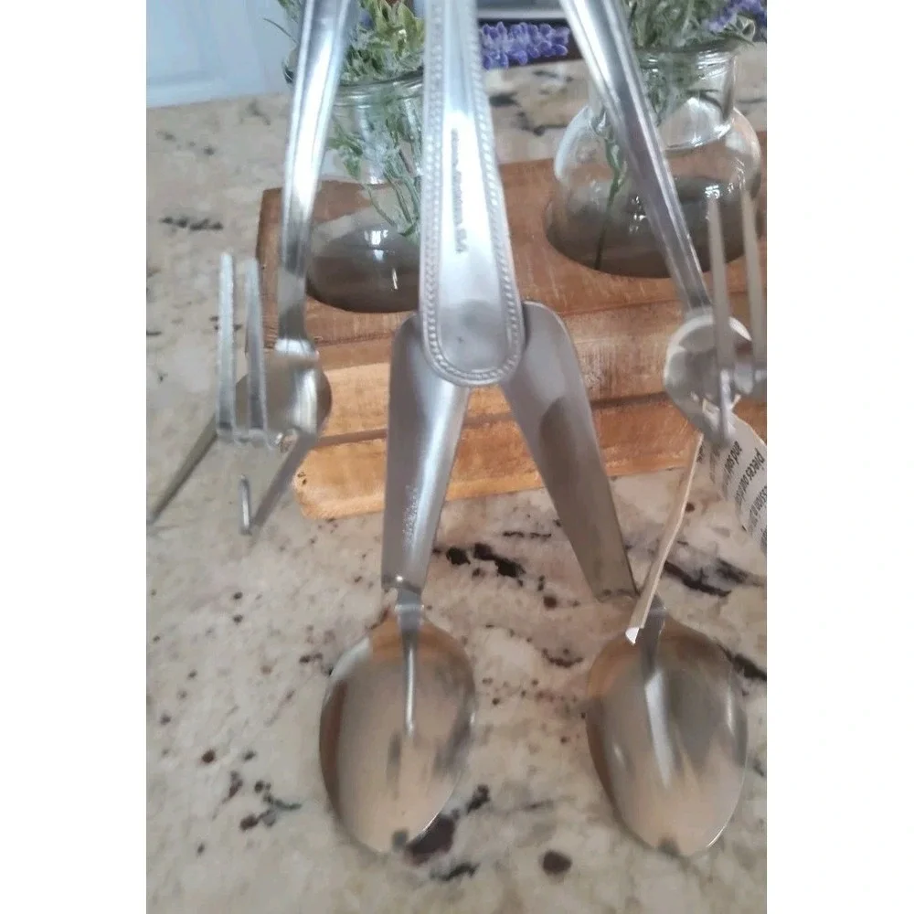 Forked Up Art Sculpture Recipe‎ Card Holder Stainless Steel USA New
